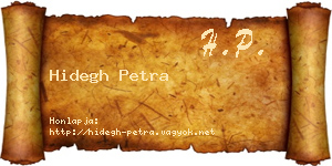 Hidegh Petra névjegykártya
